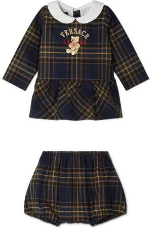 VERSACE Tartan Love Teddy dress set