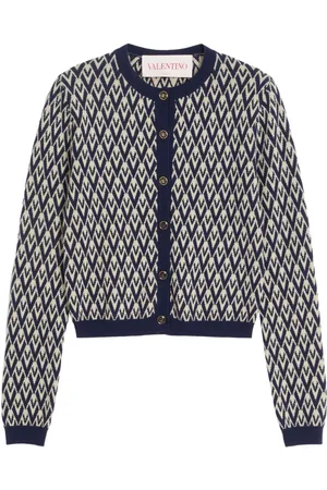 VALENTINO GARAVANI Toute la V-jacquard cardigan