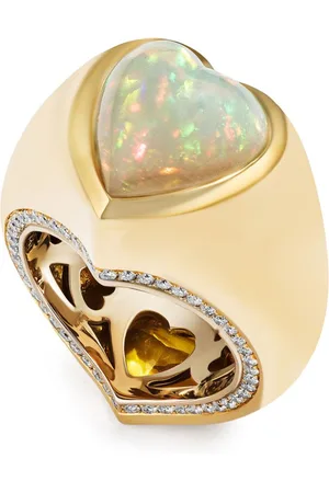 Renato Cipullo 18kt yellow Cuore a Cuore sapphire and diamond ring