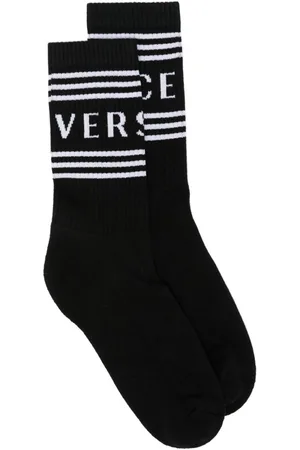 VERSACE Logo-jacquard socks
