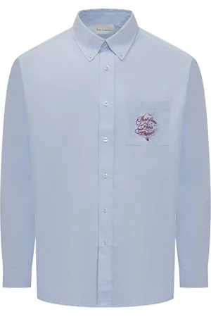 Drôle de Monsieur Logo-embroidered shirt
