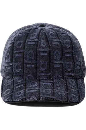 Salvatore Ferragamo Logo velvet cap