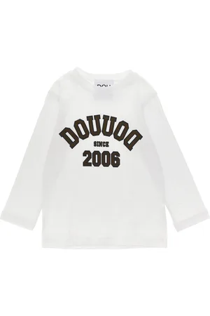 DOUUOD KIDS Logo-print T-shirt