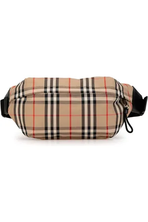 Burberry 2018-2024 Medium House Check Nylon Sonny belt bag