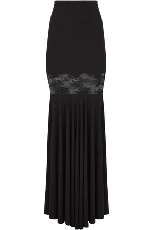 Nina Ricci Lace-panel maxi skirt