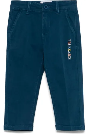 Trussardi Logo-embroidered trousers