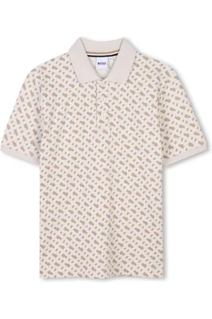 HUGO BOSS Monogram print polo shirt