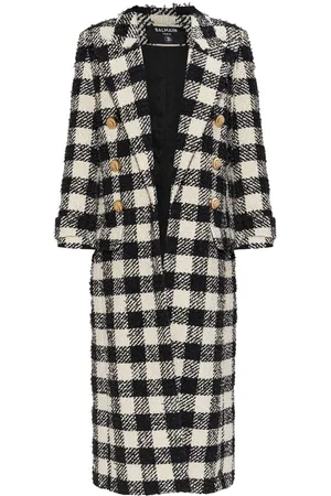 Balmain Tweed double-breasted coat