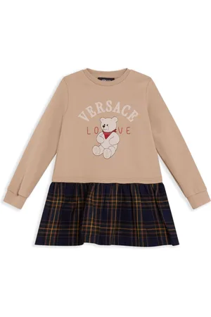 VERSACE Logo-print dress