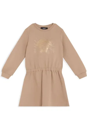 VERSACE Logo-print dress