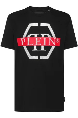 Philipp Plein PP Tape-print round-neck T-shirt