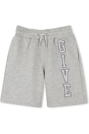 Givenchy Embroidered logo fleece shorts