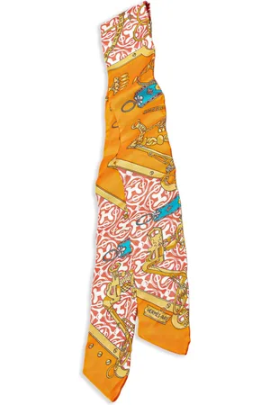 Hermès 21st Century Mors Et Gourmettes Remix Silk Twilly Scarf scarves