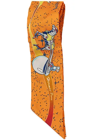 Hermès 2010-2023 Space Derby Twilly Silk Scarf scarves