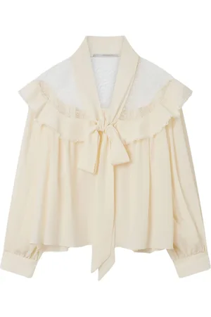 Stella McCartney Pussy-bow silk shirt