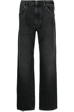 AMISH Washed straight-leg jeans