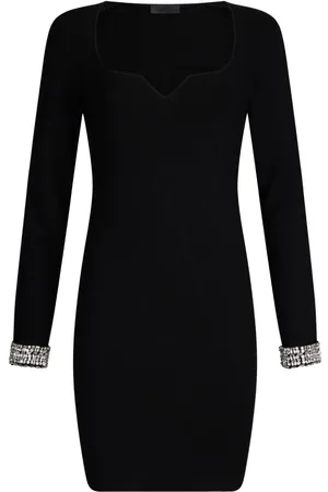 Liu Jo Rhinestone-embellished knitted dress