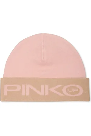 Pinko Intarsia logo beanie