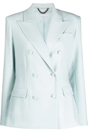 MVP Wardrobe Double-breasted long-sleeve blazer