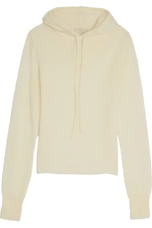 AMOMENTO Sheer knitted hoodie