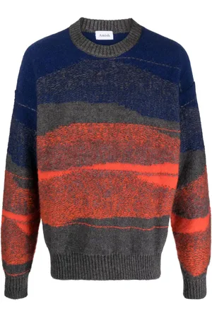 AMISH Landscape-jacquard jumper
