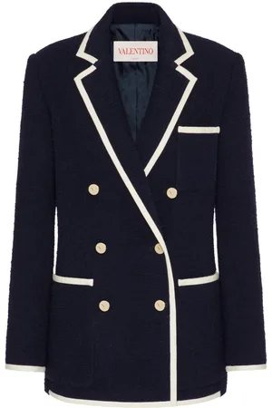 VALENTINO GARAVANI Double-breasted tweed blazer
