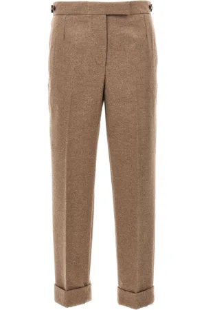 Thom Browne Cropped slim-cut trousers