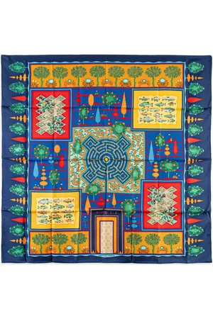 Hermès 20th Century Paridaiza Silk Scarf scarves