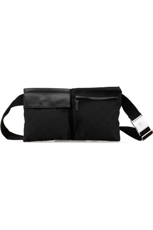 Gucci 2000-2015 GG Canvas Double Pocket belt bag
