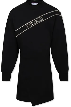 Pinko Rhinestone-logo dress