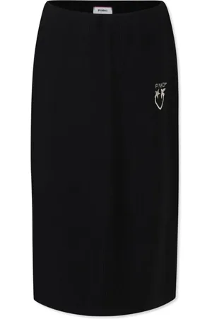 Pinko Love Birds-embroidered skirt