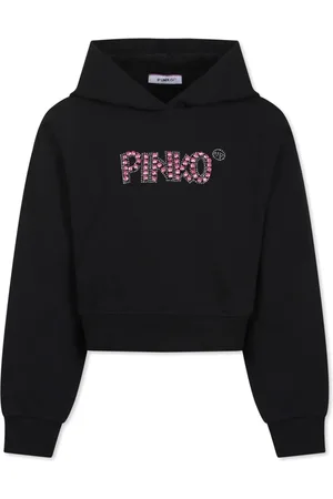 Pinko Rhinestone-logo hoodie