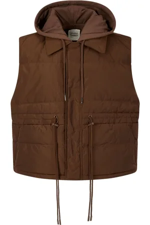 Studio Tomboy Detachable drawstring-hood down vest