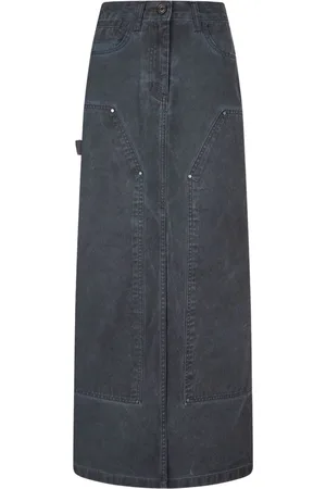 Studio Tomboy Washed-denim maxi skirt
