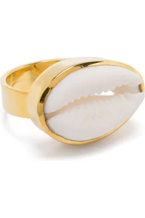 Tohum Design Seashell-appliqué ring