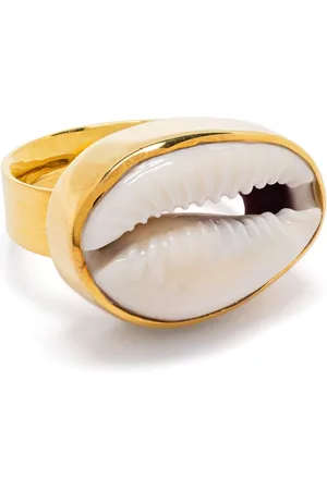 Tohum Design Seashell-appliqué ring