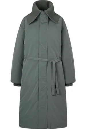 Studio Tomboy Knit-collar down coat