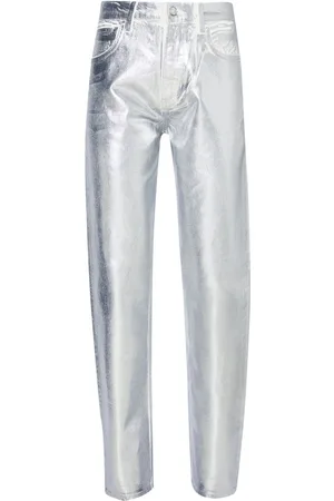 Liu Jo Foil-effect straight-leg jeans