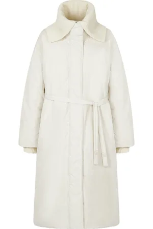 Studio Tomboy Knit-collar down coat