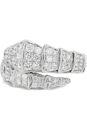 Bvlgari 18K gold Serpenti Viper diamond ring