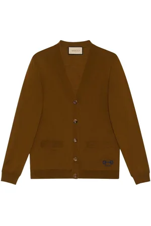 Gucci Intarsia-knit wool cardigan