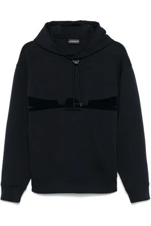Emporio Armani Flocked-logo hoodie