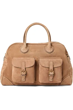 Brunello Cucinelli Suede holdall bag