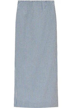 POSSE Gingham maxi skirt