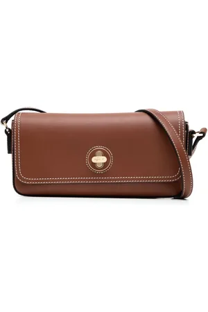 AGNÈS B. Contrast-stitching leather cross body bag