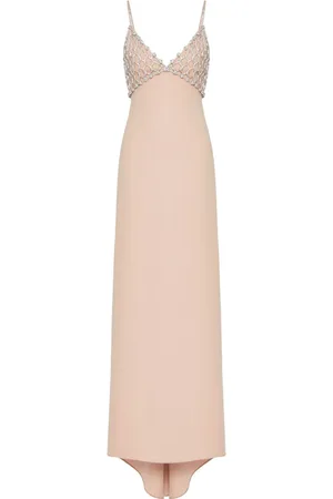 VALENTINO GARAVANI Crystal-embellished silk gown