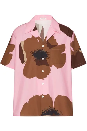 VALENTINO GARAVANI Flower Portrait-print bowling shirt