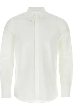 VALENTINO GARAVANI Flower-appliqué poplin shirt