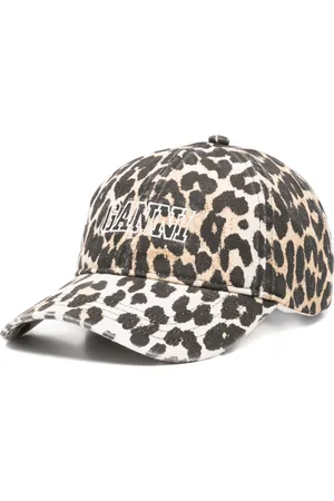 Ganni Leopard-print baseball cap
