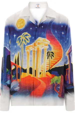 Casablanca Midnight Acropolis silk shirt